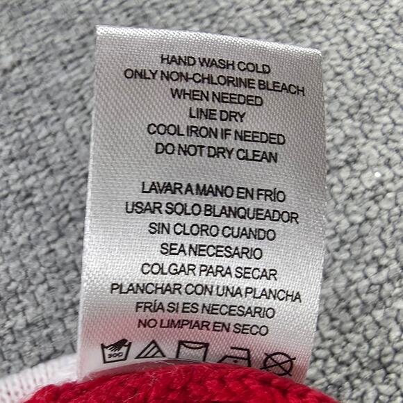 TO BE JOLLY WOMENS REVERSIBLE SEQUIN NAUGHTY NICE HOLIDAY SWEATER SIZE MEDIUM - Picture 11 of 14